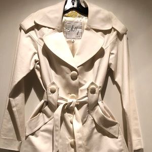 Milky Cream stylish trench coat